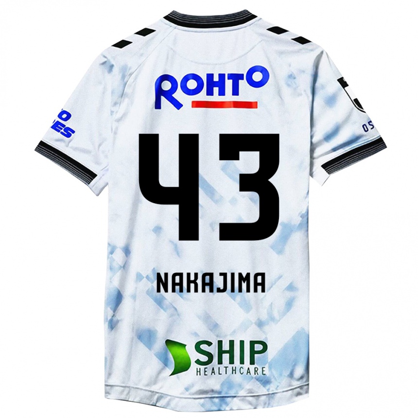 Enfant Football Maillot Yugo Nakajima #43 Blanc Noir Tenues Extérieur 2024/25