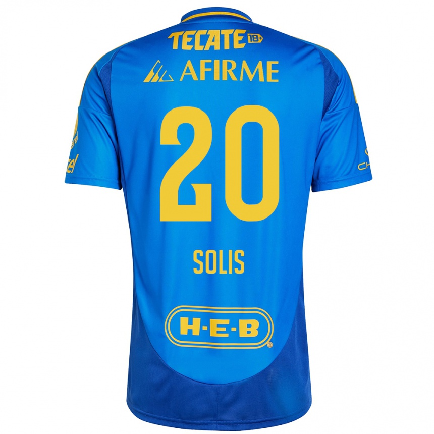 Enfant Football Maillot Ofelia Solis #20 Bleu Jaune Tenues Extérieur 2024/25