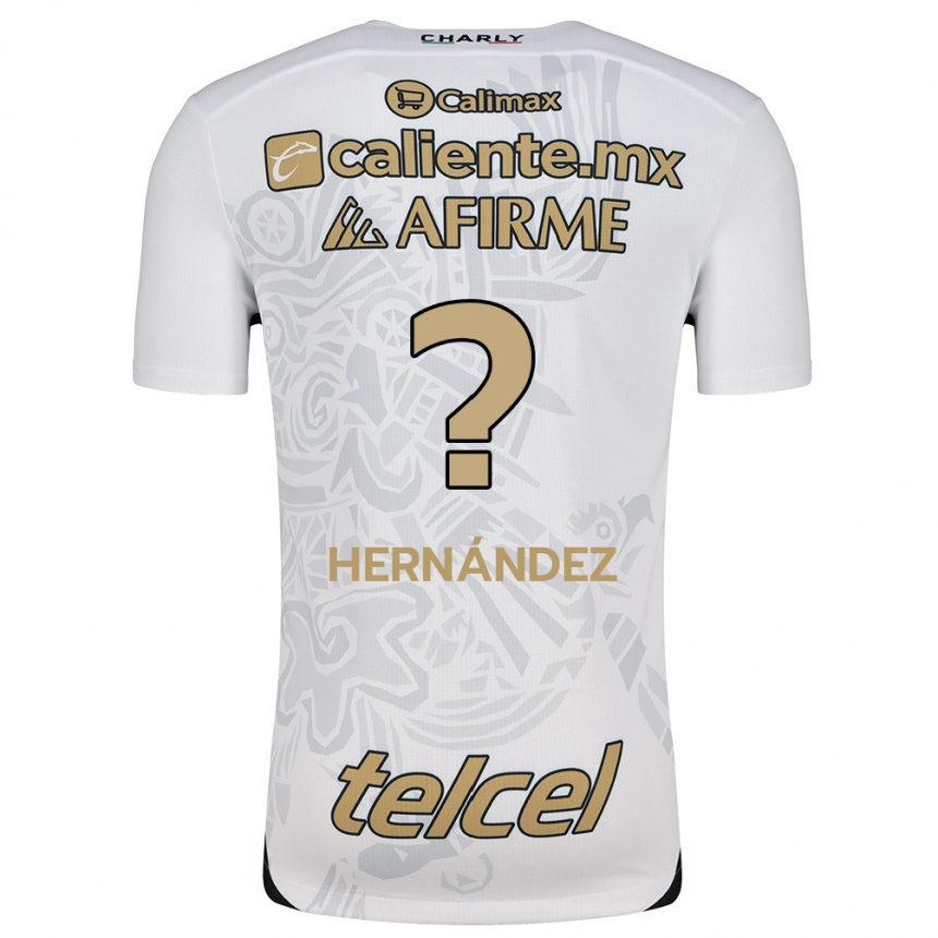 Enfant Football Maillot Betsiel Hernández #0 Blanc Noir Tenues Extérieur 2024/25