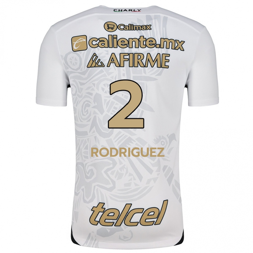 Enfant Football Maillot Antonio Rodríguez #2 Blanc Noir Tenues Extérieur 2024/25