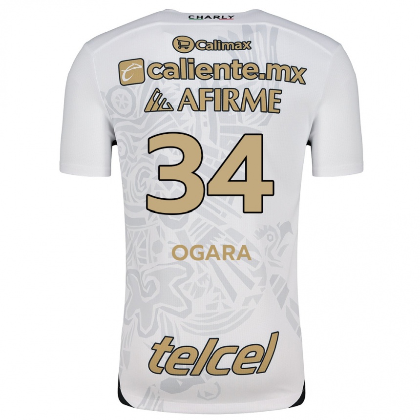 Enfant Football Maillot Gerson Ogara #34 Blanc Noir Tenues Extérieur 2024/25