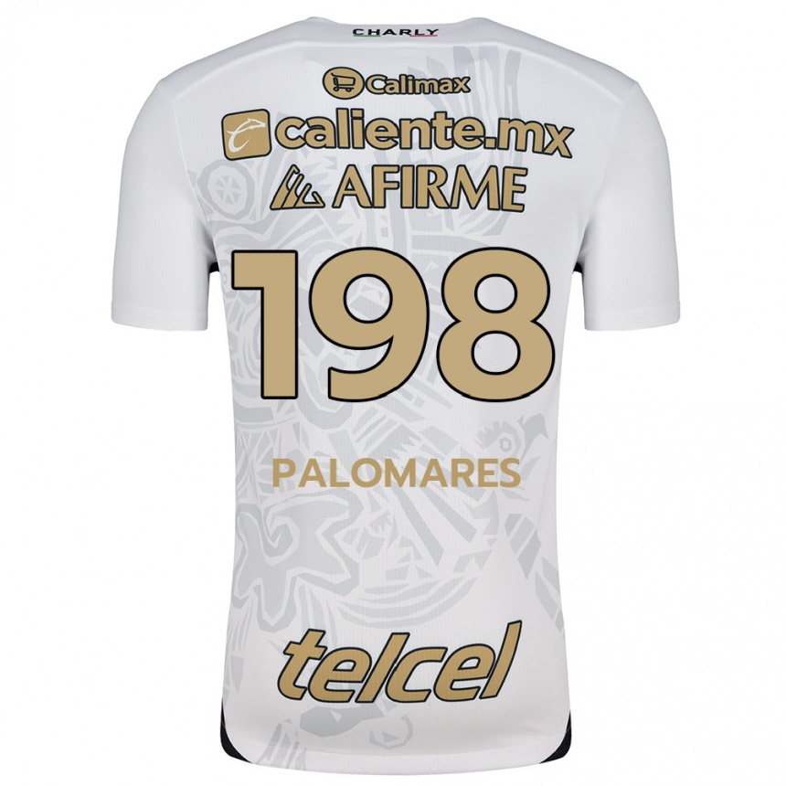 Enfant Football Maillot Ramón Palomares #198 Blanc Noir Tenues Extérieur 2024/25