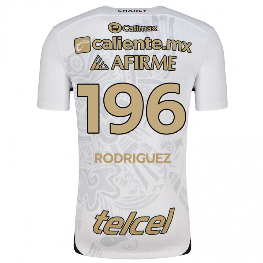 Enfant Football Maillot Prince Rodríguez #196 Blanc Noir Tenues Extérieur 2024/25