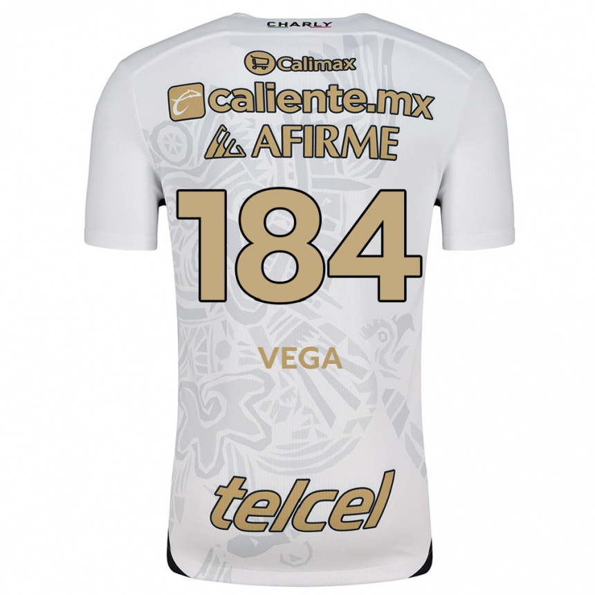 Enfant Football Maillot Daniel Vega #184 Blanc Noir Tenues Extérieur 2024/25