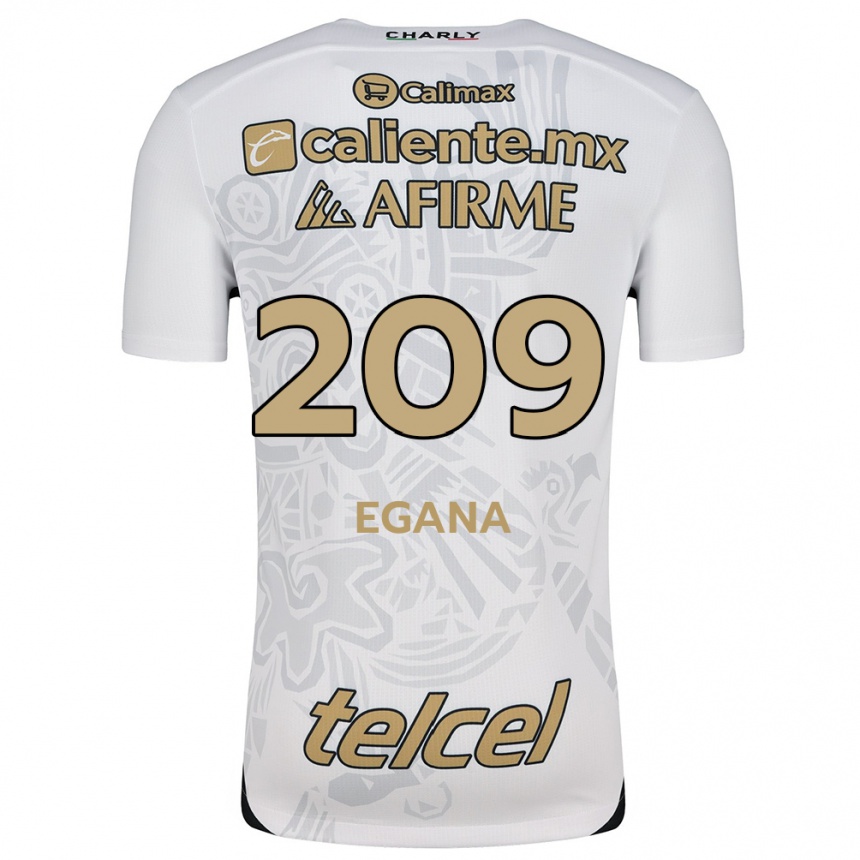 Enfant Football Maillot Arath Egaña #209 Blanc Noir Tenues Extérieur 2024/25