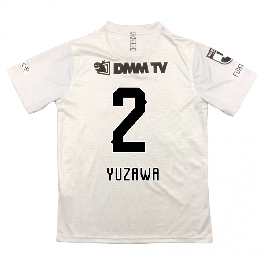 Enfant Football Maillot Masato Yuzawa #2 Gris Noir Tenues Extérieur 2024/25