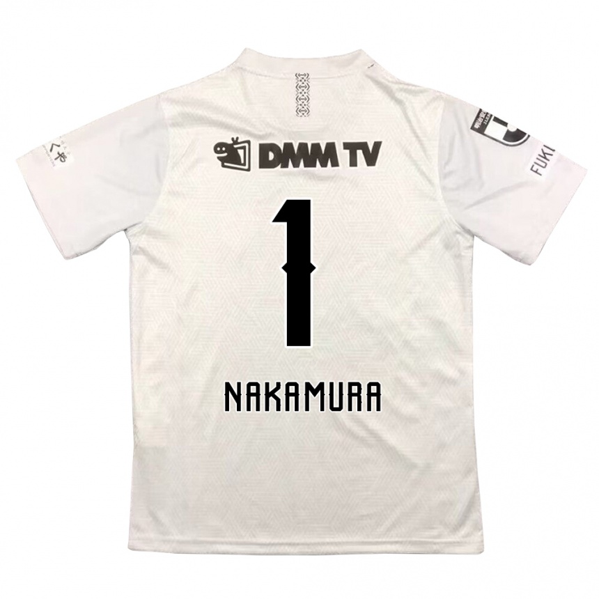 Enfant Football Maillot Seigo Nakamura #1 Gris Noir Tenues Extérieur 2024/25