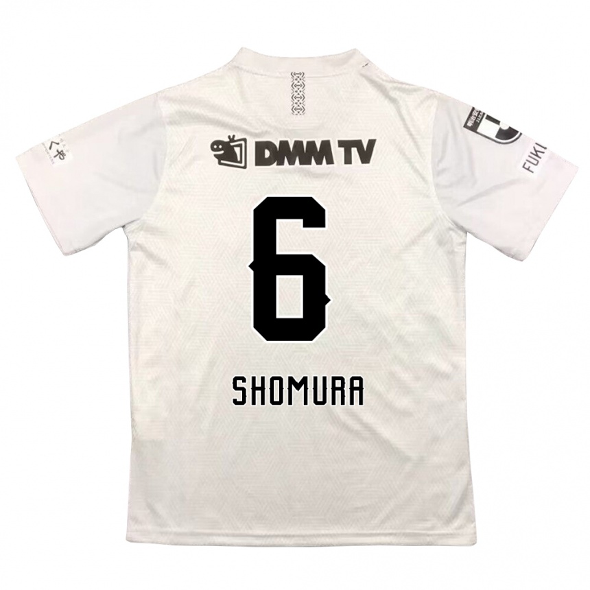 Enfant Football Maillot Tomoki Shomura #6 Gris Noir Tenues Extérieur 2024/25