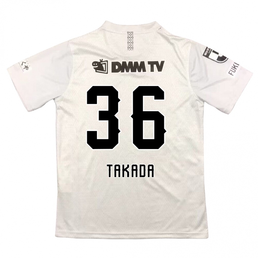 Enfant Football Maillot Seiya Takada #36 Gris Noir Tenues Extérieur 2024/25