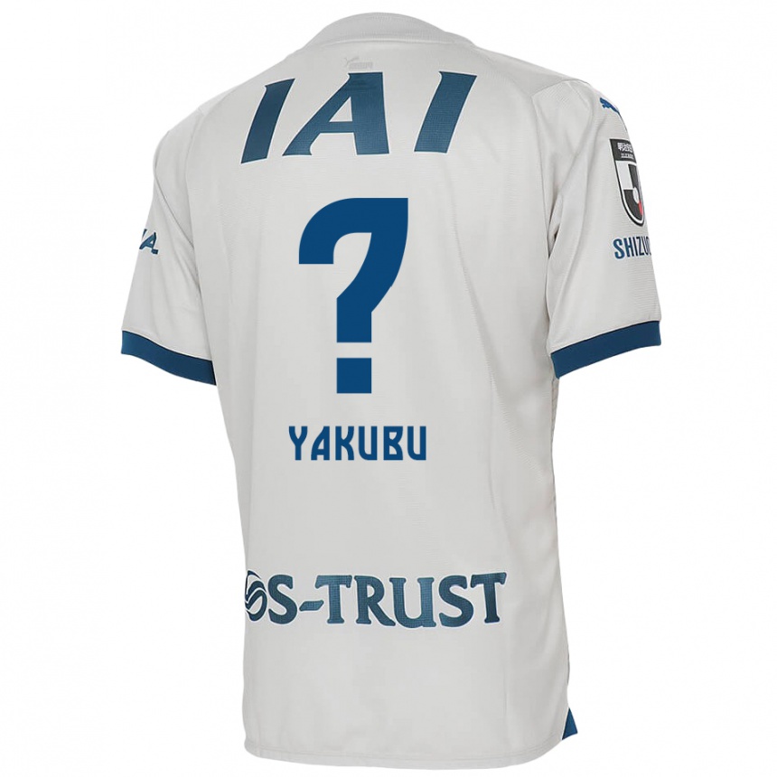 Enfant Football Maillot Aziz Yakubu #0 Blanc Bleu Tenues Extérieur 2024/25