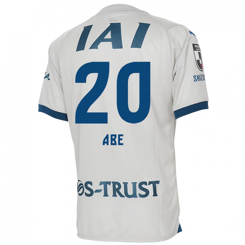 Enfant Football Maillot Ryoya Abe #20 Blanc Bleu Tenues Extérieur 2024/25