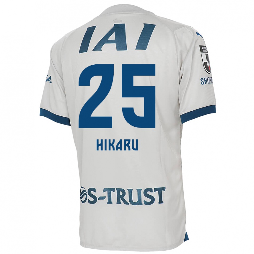 Enfant Football Maillot Hikaru Naruoka #25 Blanc Bleu Tenues Extérieur 2024/25