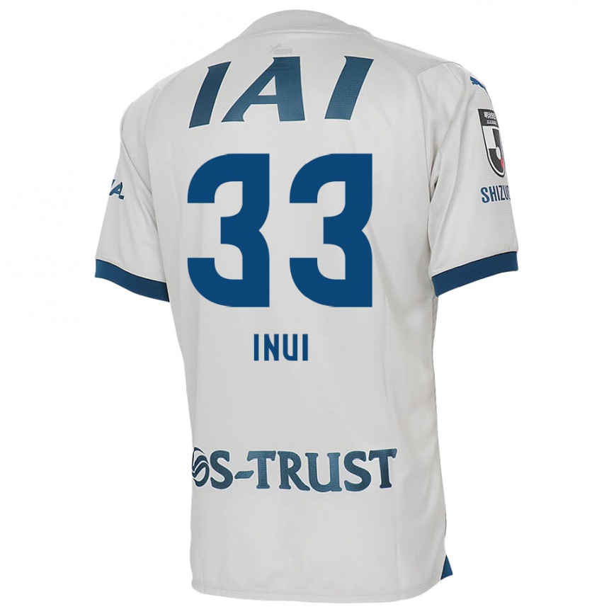 Enfant Football Maillot Takashi Inui #33 Blanc Bleu Tenues Extérieur 2024/25