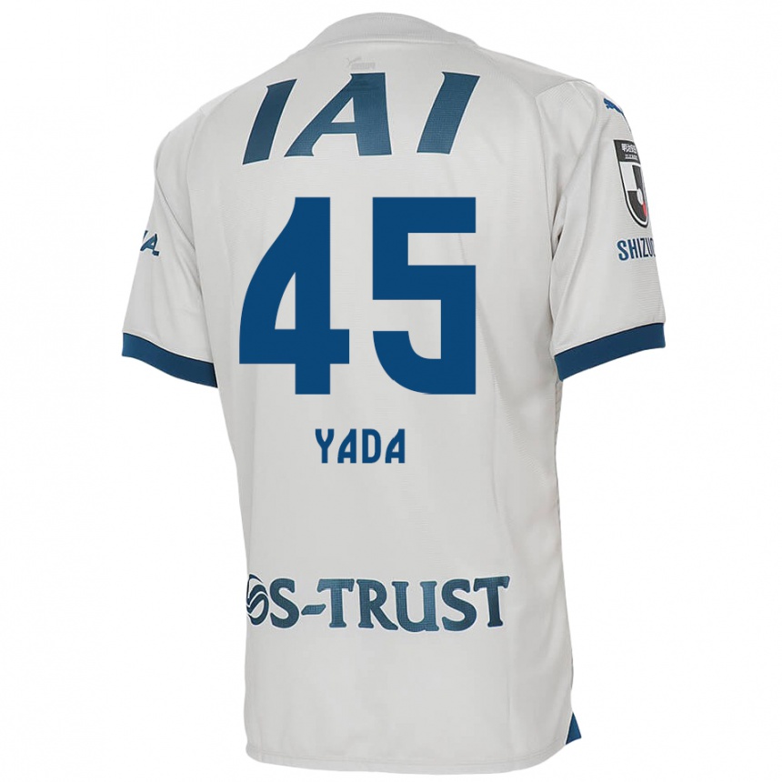 Enfant Football Maillot Ryunosuke Yada #45 Blanc Bleu Tenues Extérieur 2024/25