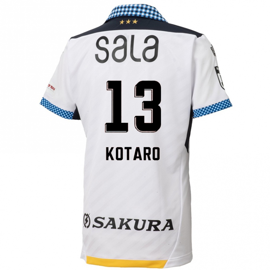 Enfant Football Maillot Kotaro Fujikawa #13 Blanc Noir Tenues Extérieur 2024/25