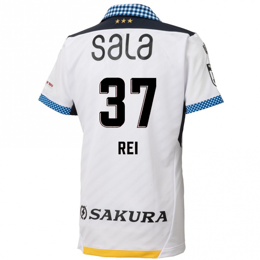 Enfant Football Maillot Rei Hirakawa #37 Blanc Noir Tenues Extérieur 2024/25