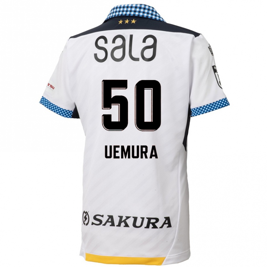 Enfant Football Maillot Hiroto Uemura #50 Blanc Noir Tenues Extérieur 2024/25