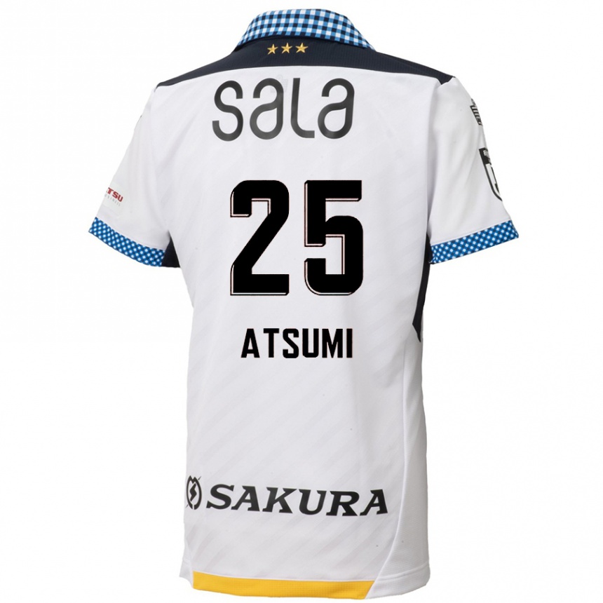 Enfant Football Maillot Keita Atsumi #25 Blanc Noir Tenues Extérieur 2024/25