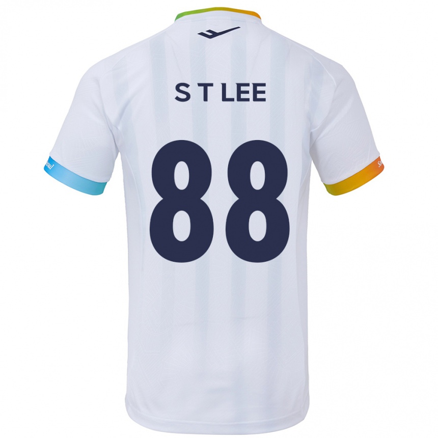 Enfant Football Maillot Tae-Seok Lee #88 Blanc Bleu Tenues Extérieur 2024/25