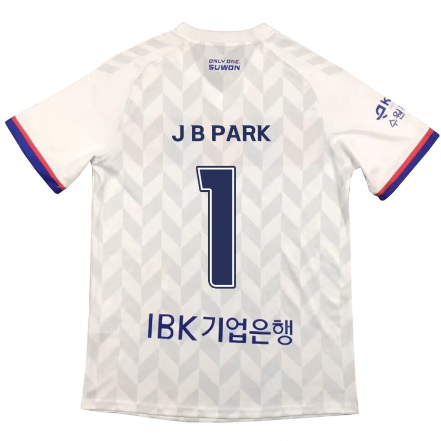 Enfant Football Maillot Bae-Jong Park #1 Blanc Bleu Tenues Extérieur 2024/25