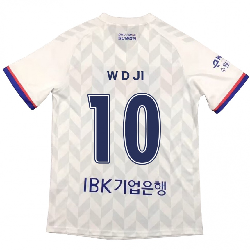 Enfant Football Maillot Dong-Won Ji #10 Blanc Bleu Tenues Extérieur 2024/25