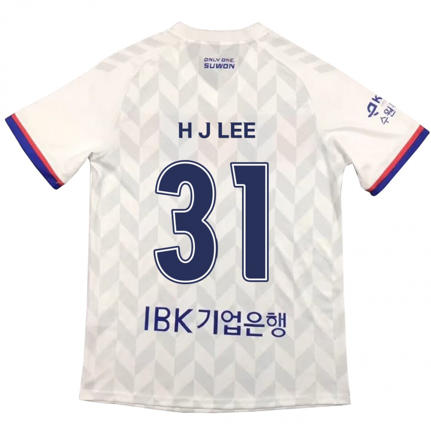 Enfant Football Maillot Jae-Hoon Lee #31 Blanc Bleu Tenues Extérieur 2024/25