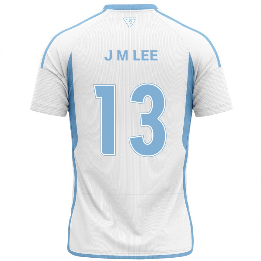 Enfant Football Maillot Myung-Jae Lee #13 Blanc Bleu Tenues Extérieur 2024/25