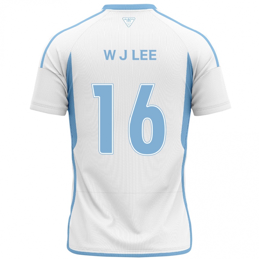 Enfant Football Maillot Jae-Wook Lee #16 Blanc Bleu Tenues Extérieur 2024/25