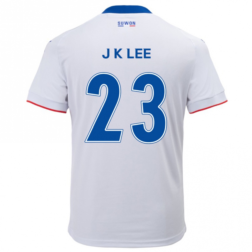 Enfant Football Maillot Ki-Je Lee #23 Blanc Bleu Tenues Extérieur 2024/25