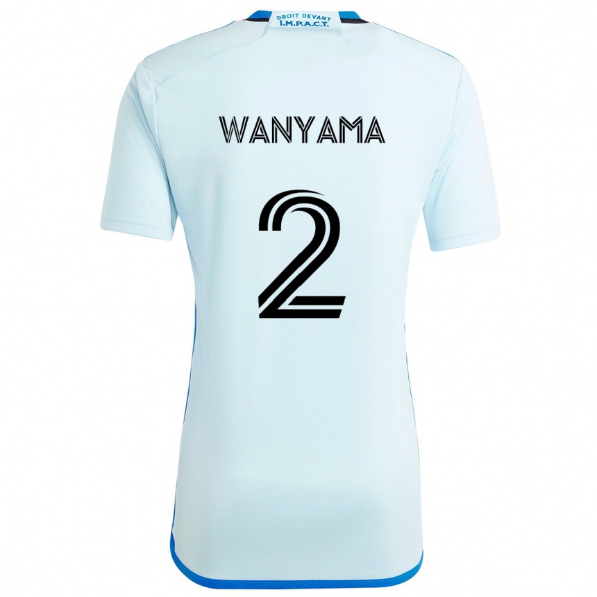 Enfant Football Maillot Victor Wanyama #2 Glace Bleue Tenues Extérieur 2024/25