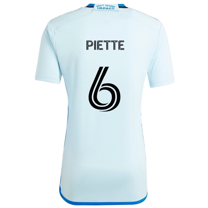 Enfant Football Maillot Samuel Piette #6 Glace Bleue Tenues Extérieur 2024/25