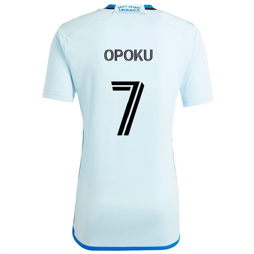 Enfant Football Maillot Kwadwo Opoku #7 Glace Bleue Tenues Extérieur 2024/25