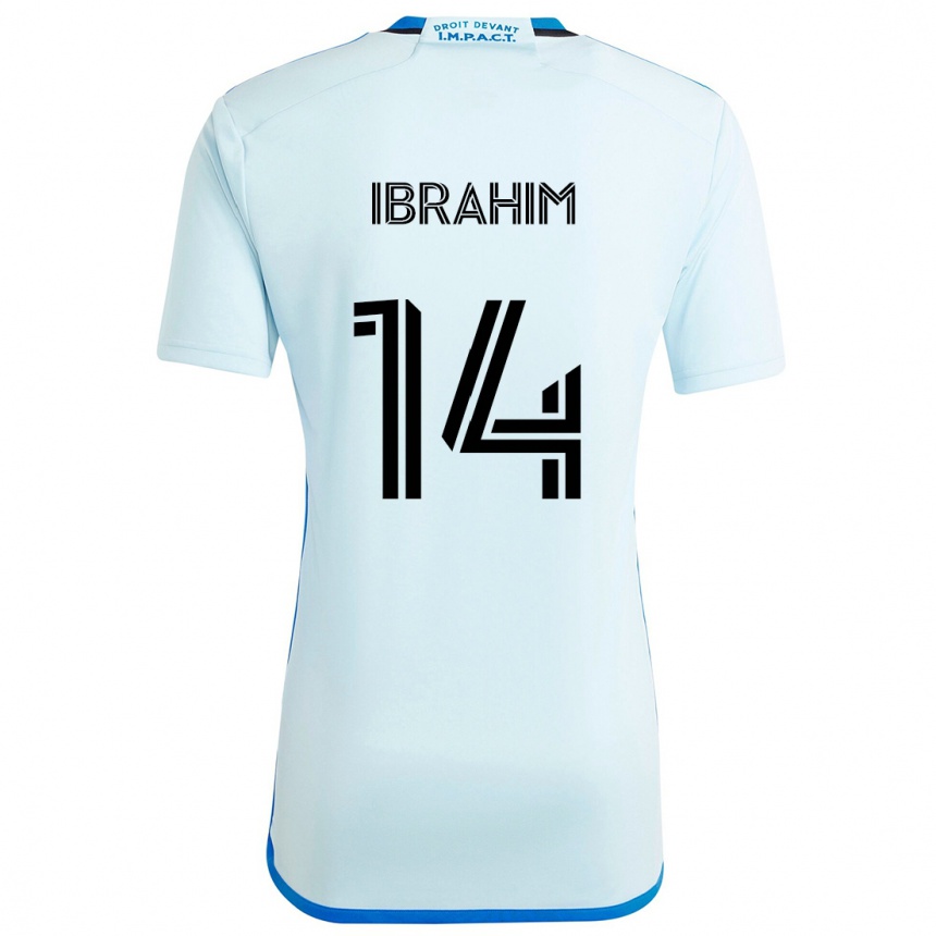 Enfant Football Maillot Sunusi Ibrahim #14 Glace Bleue Tenues Extérieur 2024/25