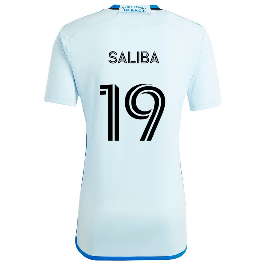 Enfant Football Maillot Nathan-Dylan Saliba #19 Glace Bleue Tenues Extérieur 2024/25