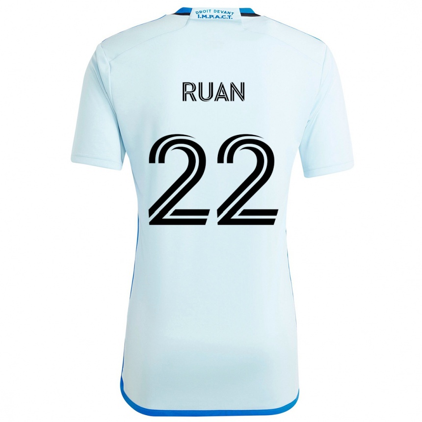 Enfant Football Maillot Ruan #22 Glace Bleue Tenues Extérieur 2024/25