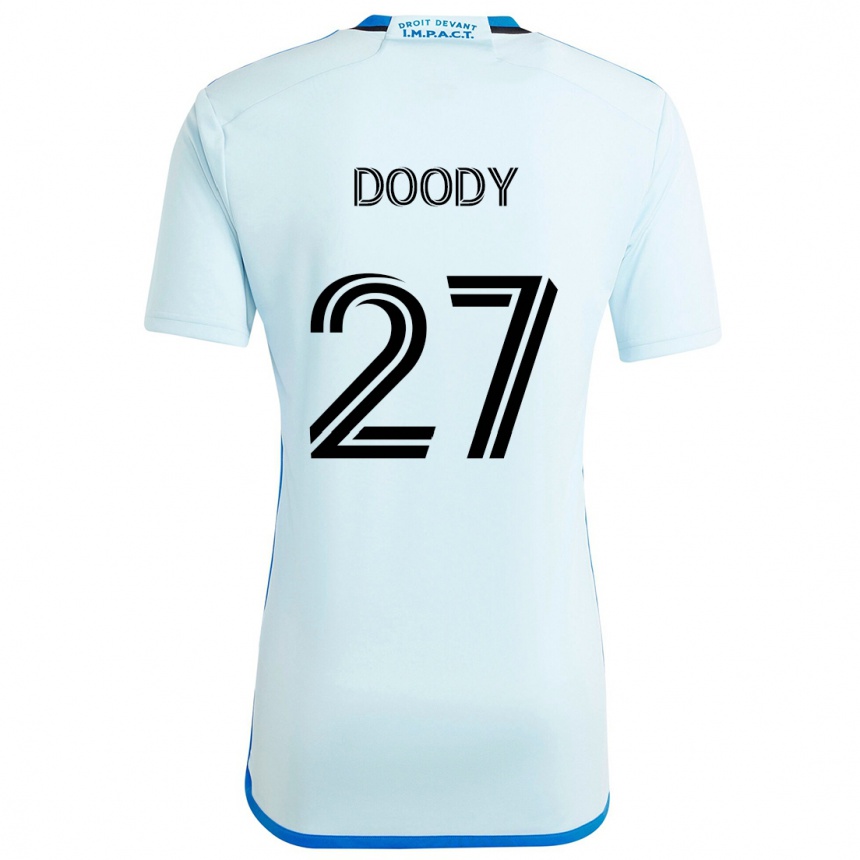 Enfant Football Maillot Grayson Doody #27 Glace Bleue Tenues Extérieur 2024/25