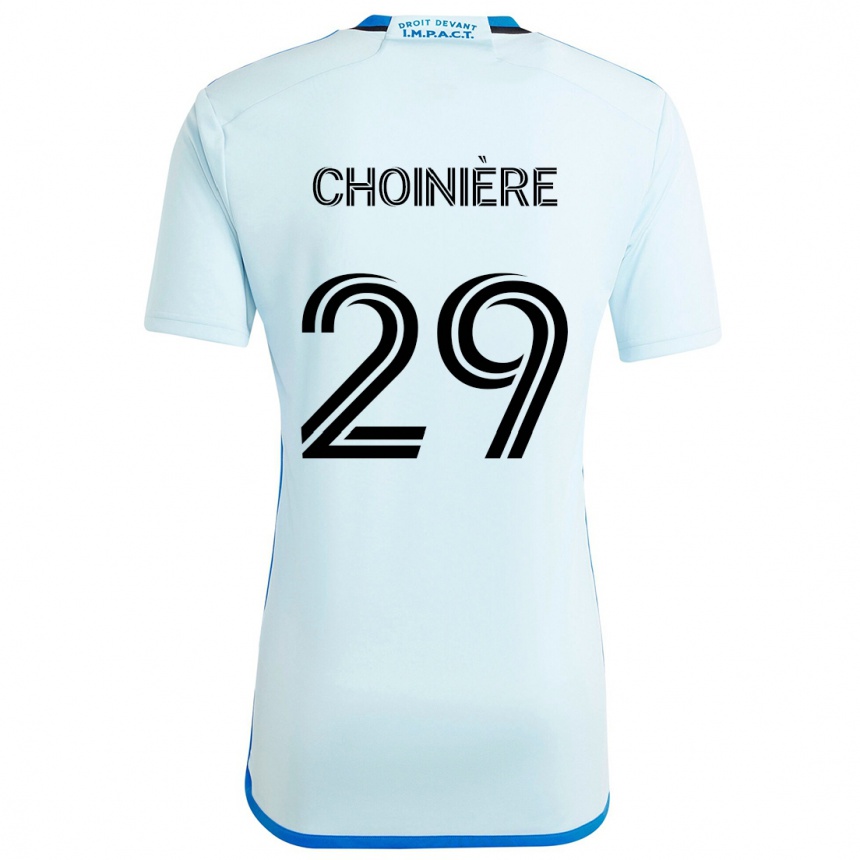 Enfant Football Maillot Mathieu Choinière #29 Glace Bleue Tenues Extérieur 2024/25