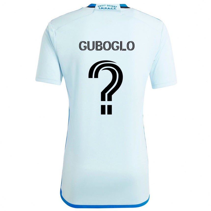 Enfant Football Maillot Yuri Guboglo #0 Glace Bleue Tenues Extérieur 2024/25