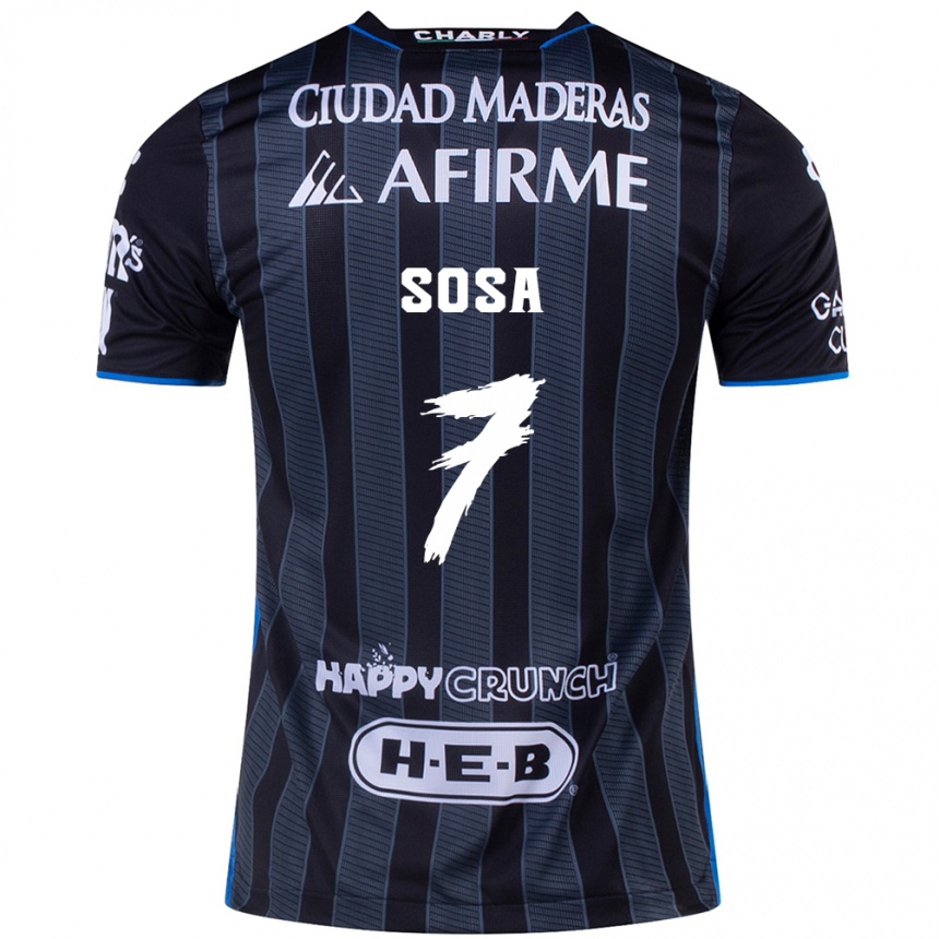 Enfant Football Maillot Samuel Sosa #7 Blanc Noir Tenues Extérieur 2024/25