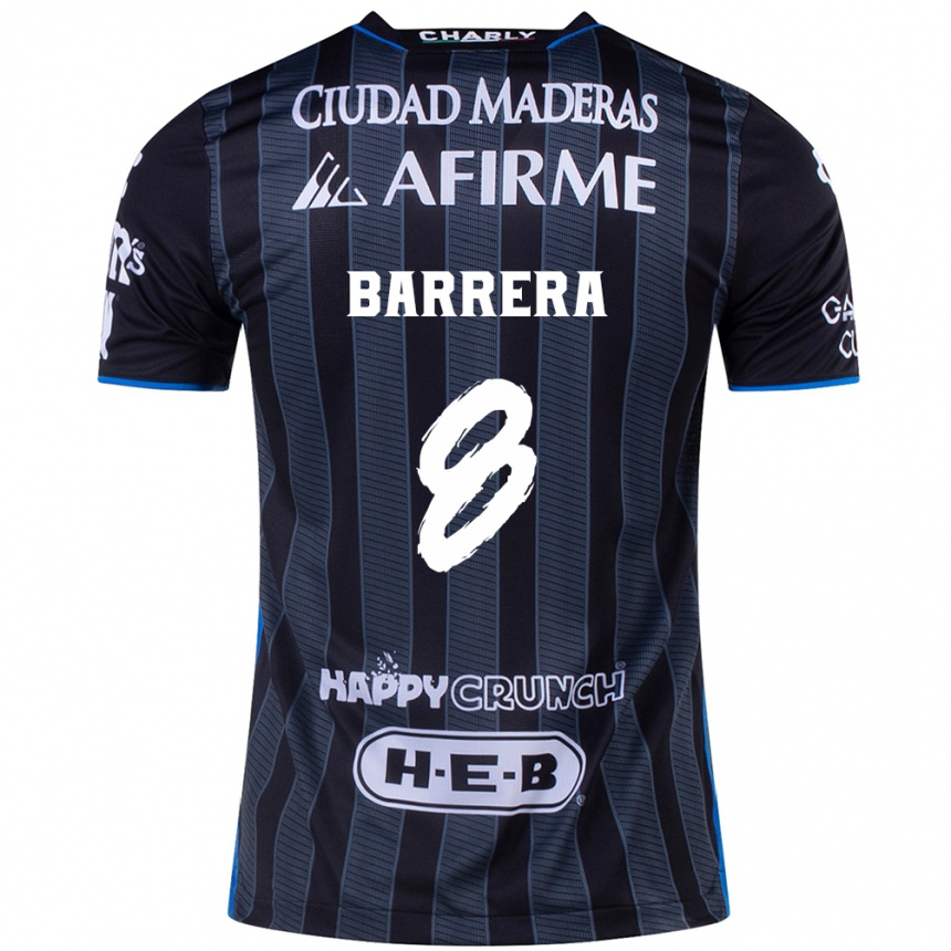 Enfant Football Maillot Pablo Barrera #8 Blanc Noir Tenues Extérieur 2024/25