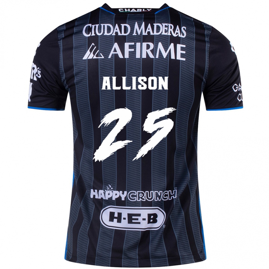 Enfant Football Maillot Guillermo Allison #25 Blanc Noir Tenues Extérieur 2024/25