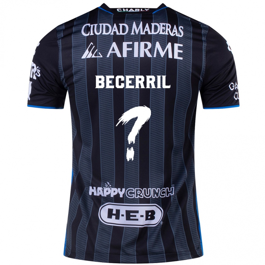 Enfant Football Maillot Abner Becerril #0 Blanc Noir Tenues Extérieur 2024/25