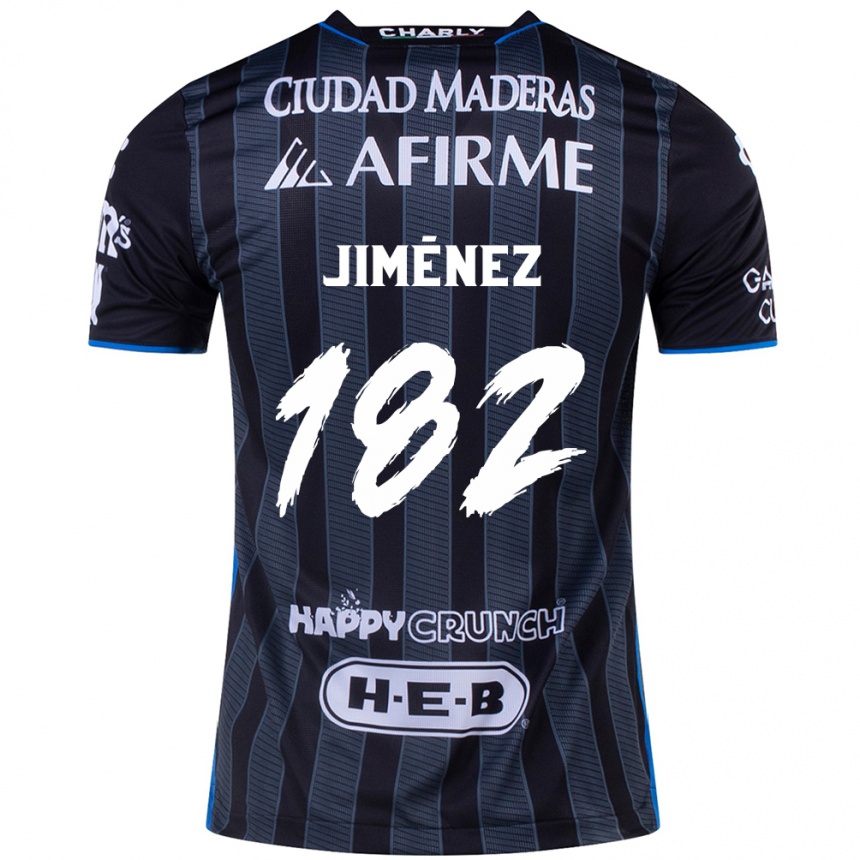 Enfant Football Maillot Carlos Jiménez #182 Blanc Noir Tenues Extérieur 2024/25