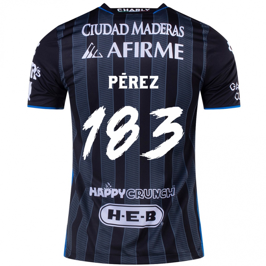 Enfant Football Maillot Aldahir Pérez #183 Blanc Noir Tenues Extérieur 2024/25