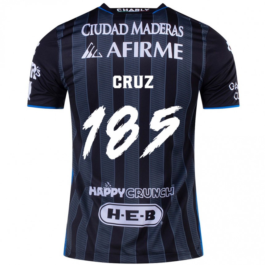 Enfant Football Maillot Axel Cruz #185 Blanc Noir Tenues Extérieur 2024/25