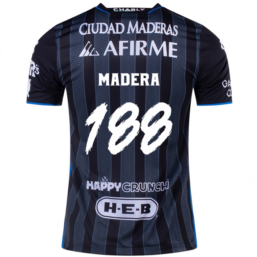 Enfant Football Maillot Héctor Madera #188 Blanc Noir Tenues Extérieur 2024/25