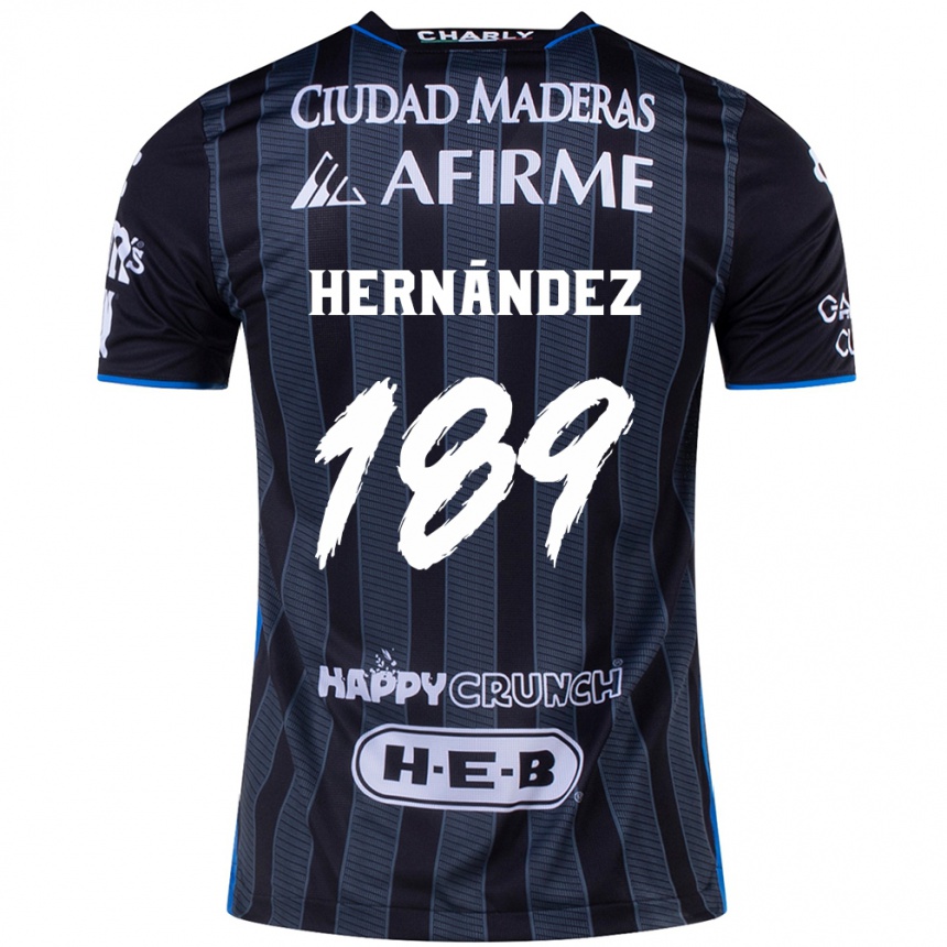 Enfant Football Maillot Sebastián Hernández #189 Blanc Noir Tenues Extérieur 2024/25