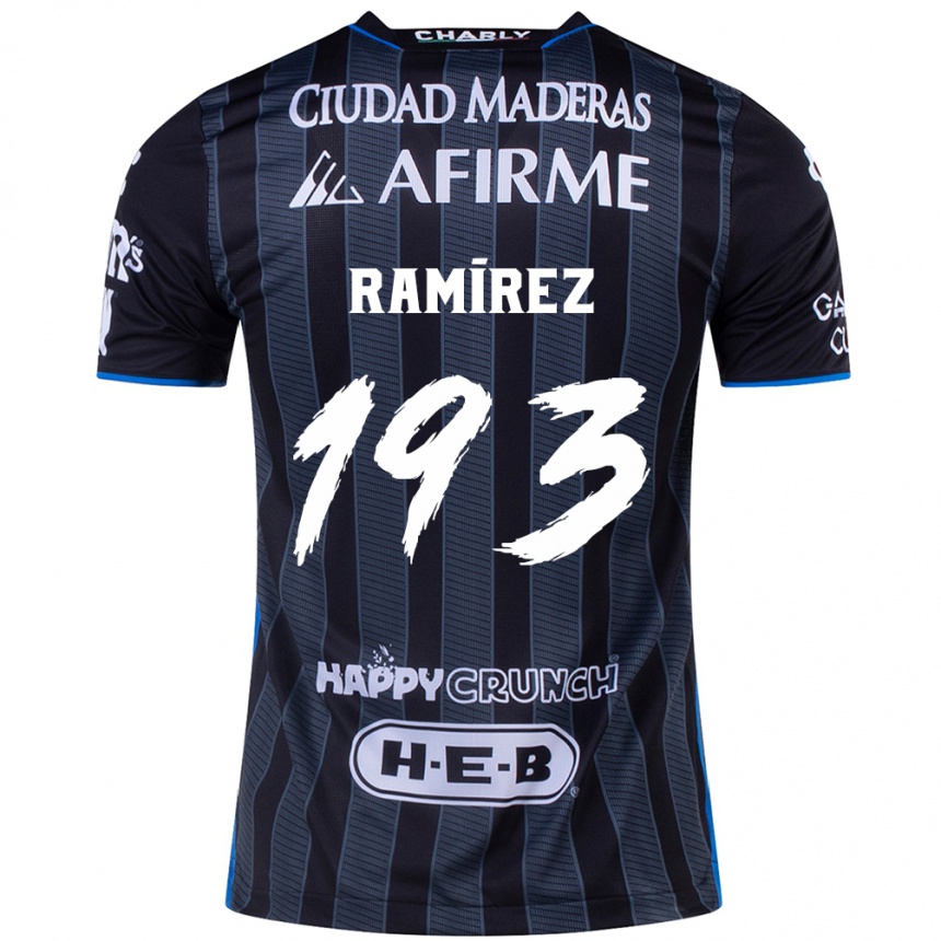 Enfant Football Maillot Ángel Ramírez #193 Blanc Noir Tenues Extérieur 2024/25