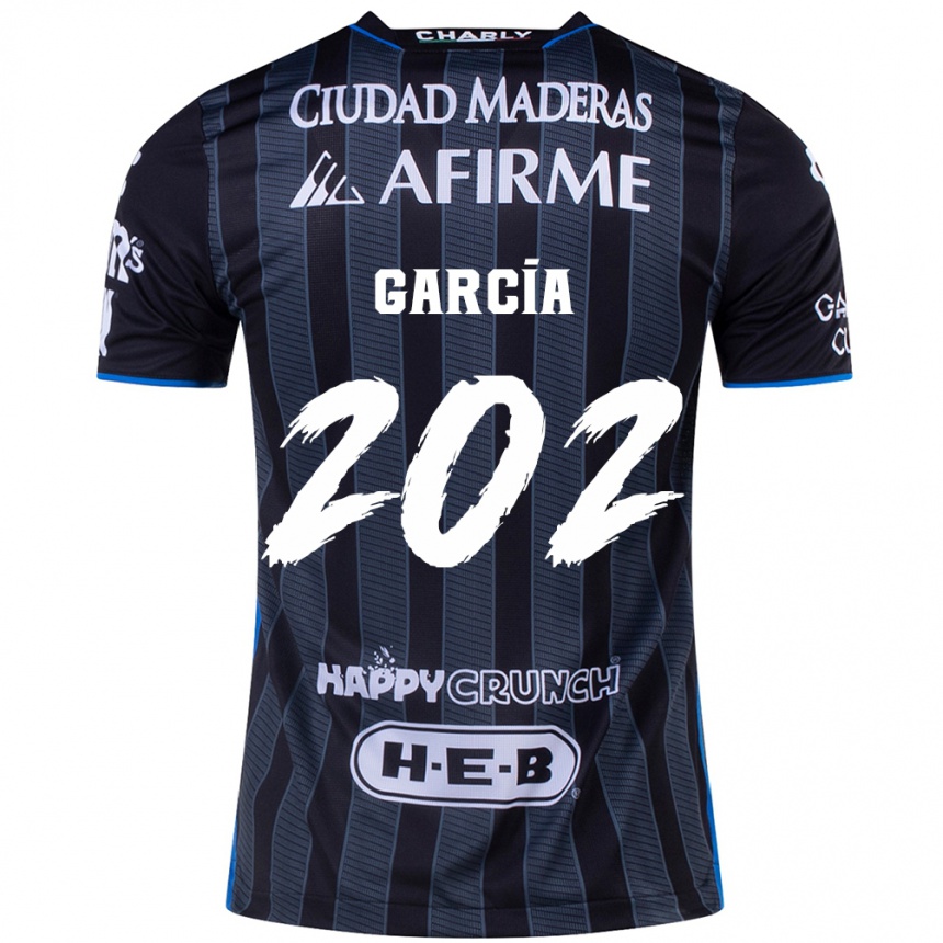 Enfant Football Maillot Diego García #202 Blanc Noir Tenues Extérieur 2024/25