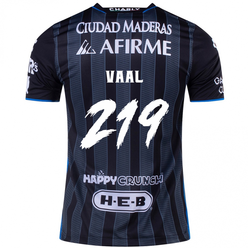 Enfant Football Maillot Jonathan Vaal #219 Blanc Noir Tenues Extérieur 2024/25